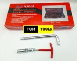 24PCS half-inch DR Socket Wrench Set with Extra L Handle and 16mm Plug Spanner