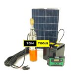 24V 50m Solar Submersible Pump Kit with Solar Panel, Charge Controller, Battery