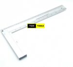 300mm 12 inches Double Scale Aluminum Right Angle Ruler Square with Spirit Level Bubble