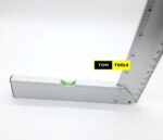 300mm 12 inches Double Scale Aluminum Right Angle Ruler Square with Spirit Level Bubble