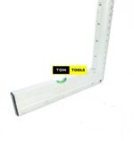400mm 14 inch Aluminum Square Right Angle Double Scale Ruler with Spirit Level