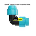 90° Degrees PP Elbow Compression Fitting