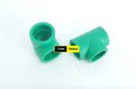 2PCS 40mm PPR Tee Pipe Connector