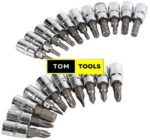 46pcs 1/4-Inch Socket Ratchet Wrench Combo Tools Kit Set