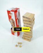 54PCS Jenga Puzzle Game with Real Wood Pieces