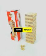 54PCS Jenga Puzzle Game with Real Wood Pieces