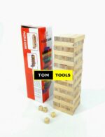 54PCS Jenga Puzzle Game with Real Wood Pieces
