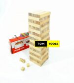 54PCS Jenga Puzzle Game with Real Wood Pieces