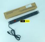 6-Way Metallic Horizontal 13A PDU 19-Inch 1U Standardised Power Distribution Unit Extension