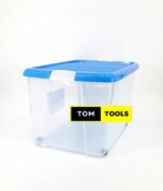 60L Storage Box on Wheels, Snap Locks, 540x410x330mm