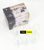 6PCS Elegant, Durable, Crystal Wine Glasses 310ml 11 ounce