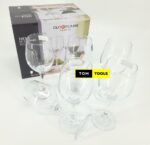 6PCS Elegant, Durable, Crystal Wine Glasses 310ml 11 ounce