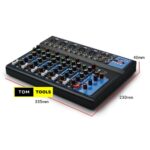 Channel Audio Plain Audio Mixer with Bluetooth, LED Digital Display