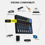 Channel Audio Plain Audio Mixer with Bluetooth, LED Digital Display