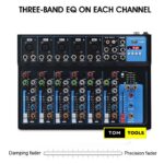 Channel Audio Plain Audio Mixer with Bluetooth, LED Digital Display