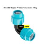 75mm 8PCS 90° Degrees PP Elbow Compression Fitting