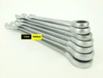 7PCS XXL Chrome Vanadium Ratchet Combination Spanner Wrench Set