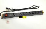 8-Way Metal Horizontal 13A PDU 19-Inch 1U Standardised Power Extension Distribution Unit