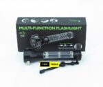 8 in 1 Multi Function Flash Light, USB, Solar Rechargeable, Powerbank Torch