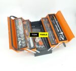 85PCS Complete Tool Set With Cantilever Metal Toolbox