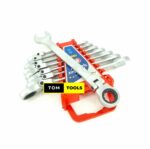 8PCS Ratchet Combination Spanner Set with Swivel Flex Head