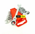 8PCS Ratchet Combination Spanner Set with Swivel Flex Head
