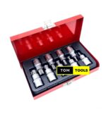 9PCS Half Inch 1/2″ Torx Bit Set in Metallic Case