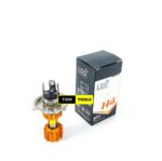 Fanless H4 LED Headlight Bulb Pair with HI-LOW Full and Dim Functions