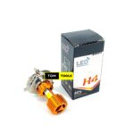 Fanless H4 LED Headlight Bulb Pair with HI-LOW Full and Dim Functions