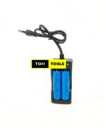 18650 Battery Dual Intelligent Rapid Charger with Two 18650 Batteries