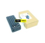 50000mAh Powerbank 4 Cables 4 Inputs 7 High-Capacity Power Bank with LED Flashlight