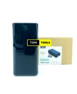 50000mAh Powerbank 4 Cables 4 Inputs 7 High-Capacity Power Bank with LED Flashlight