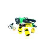 5PCS High Pressure Garden Hose Water Sprayer Spout with Connectors