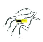 8PCS 5mmx20cm Heavy Duty Mini Bungee Cords with Hook