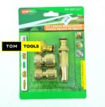 Brass Garden Hose Quick Connector Kit with Spray Nozzle