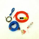 Car Subwoofer Amplifier Audio Wiring Kit ,1500W 8GA Cable, RCA Cable, 60 AMP Fuse Holder