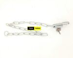 Case-Hardened Security Chain and Lock Chain Padlock