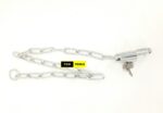 Case-Hardened Security Chain and Lock Chain Padlock