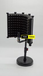 Compact Desktop Recording Studio Microphone Isolation Shield