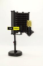 Compact Desktop Recording Studio Microphone Isolation Shield