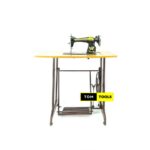 Complete Butterfly Sewing Machine with Machine Head, Stand, Accessories