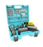 Complete Makita 36V Cordless Drill with Impact Hammer Function and Bits