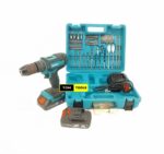 Complete Makita 36V Cordless Drill with Impact Hammer Function and Bits
