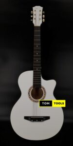 Cowboy Pearl White Concert Size 37 Inch Acoustic Guitar