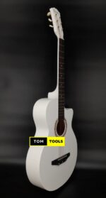 Cowboy Pearl White Concert Size 37 Inch Acoustic Guitar