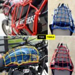 Elastic Bungee Cord Cargo Net with Metal Hooks for Bicycle, Motorcycle