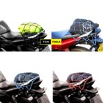 Elastic Bungee Cord Cargo Net with Metal Hooks for Bicycle, Motorcycle