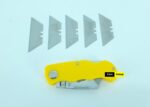 Foldable Utility Box Cutter Knife with 5 Extra Blades Included