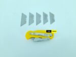 Foldable Utility Box Cutter Knife with 5 Extra Blades Included