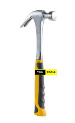 Forged Straight Claw Hammer with Rubber Handle